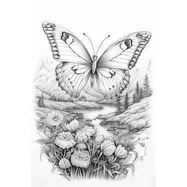 Butterfly Drawing Canvas